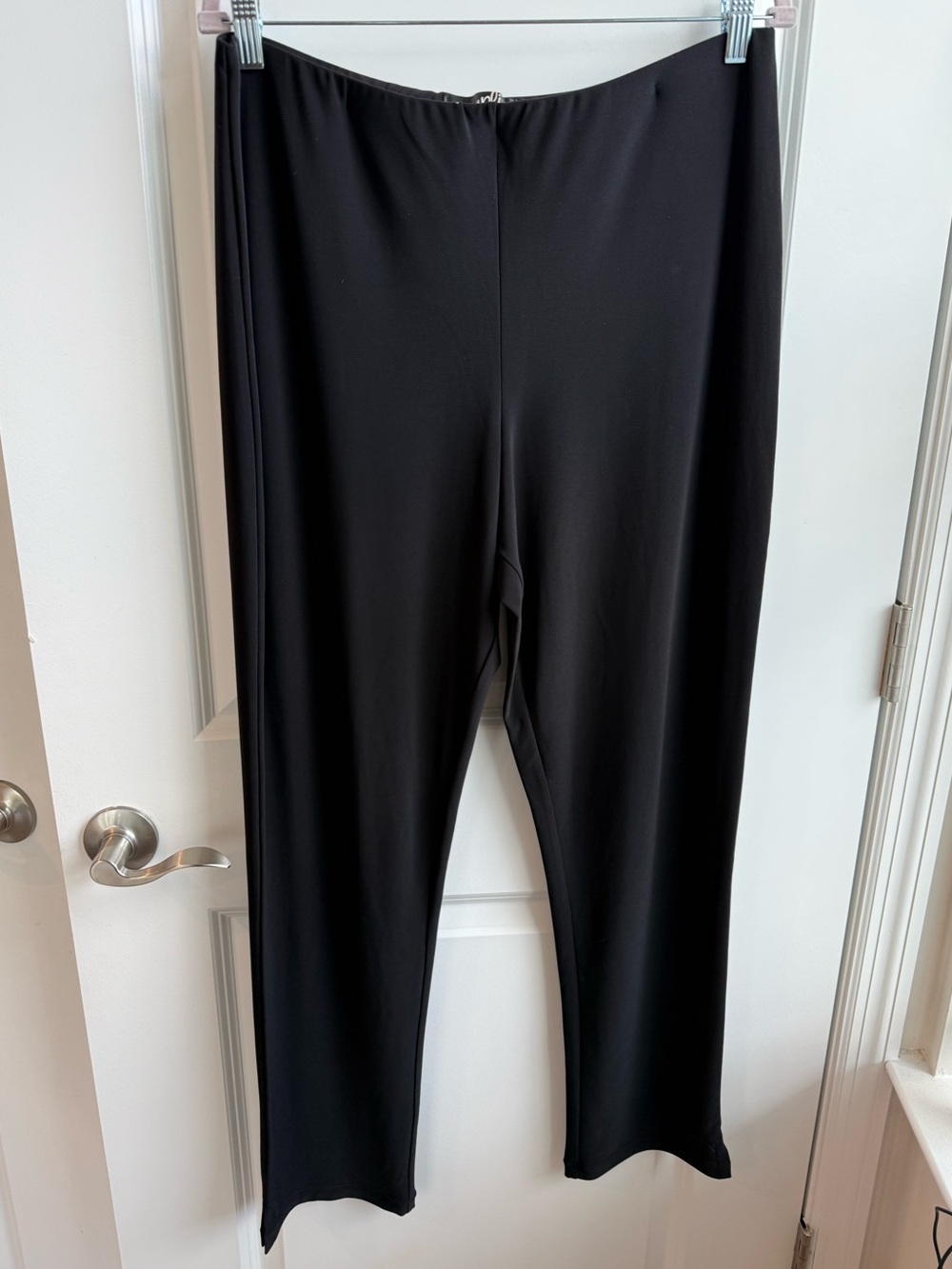 Sympli size 14 Straight Leg Black Pull On Pants Professional Made in Canada